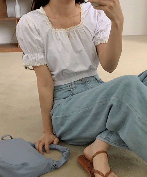 시니지크롭 blouse (4color)